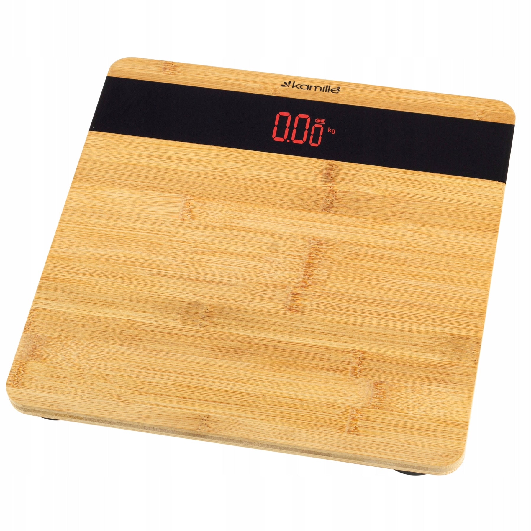 KAMILLE ELECTRONIC BAMBOO BATHROOM SCALE