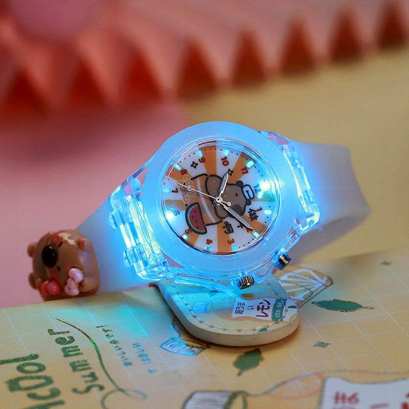KAPIBARA Youth Hand Watch for Kids GLOWING with LED Capybara Manufacturer code T887-1