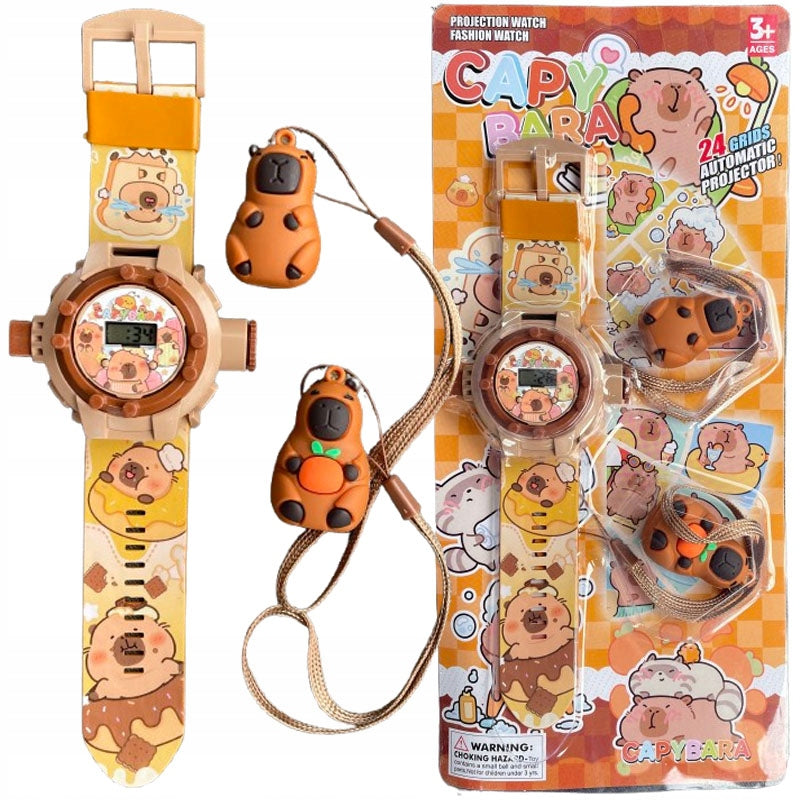 KAPIBARA children's watch led 3D photo display 24 photos + 2 KEYCHAINS