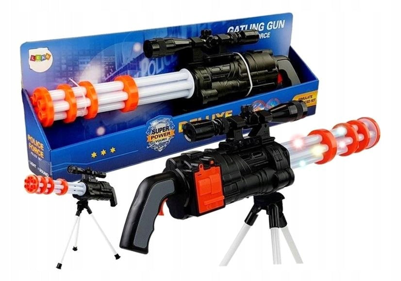 Nachbildung eines Polizeigewehrs mit Sound- und Lichteffekt, 62 cm