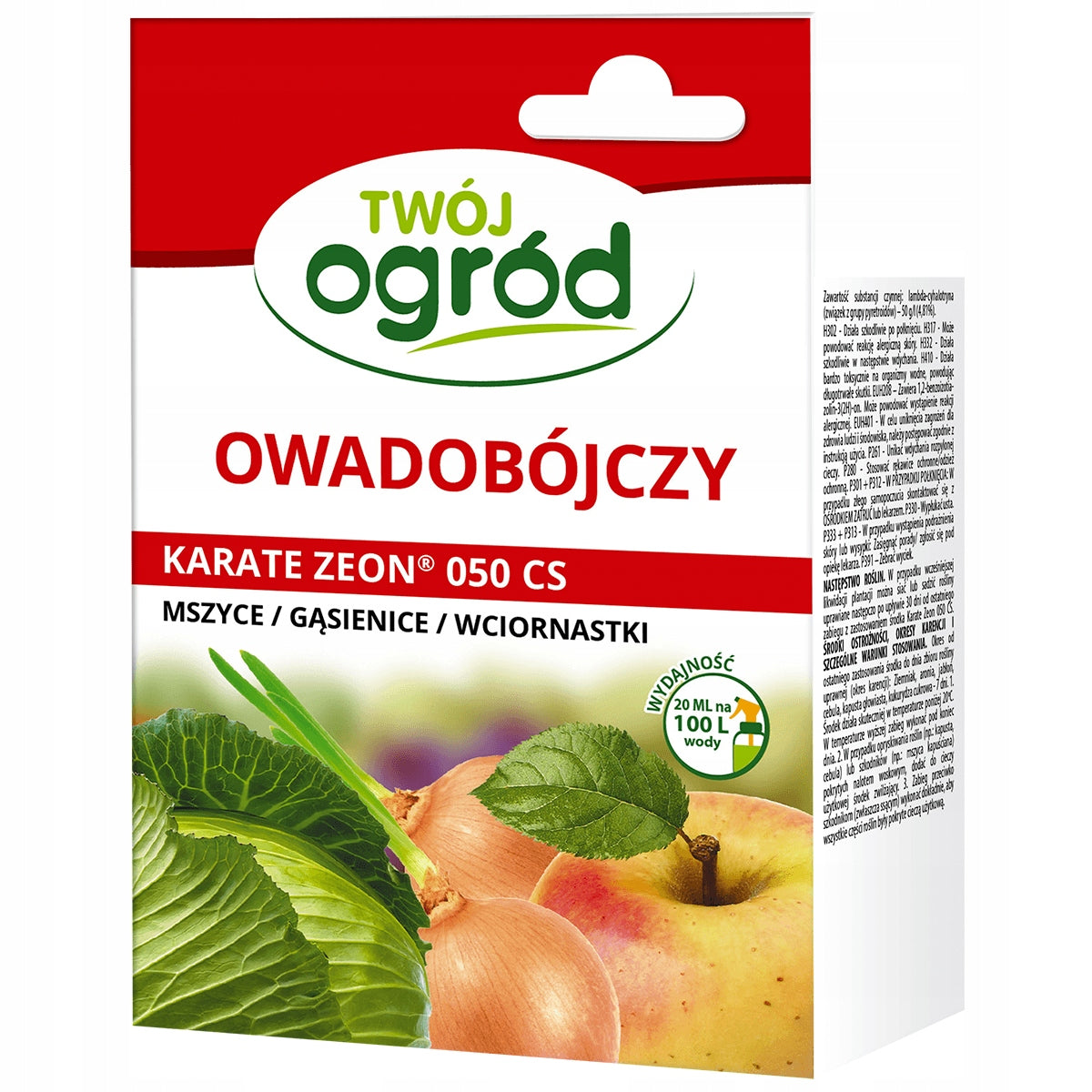 KARATE ZEON 050CS 20ML INSECTICIDE SPRAYING ON APHIDS CATERPILLARS SCROLLS