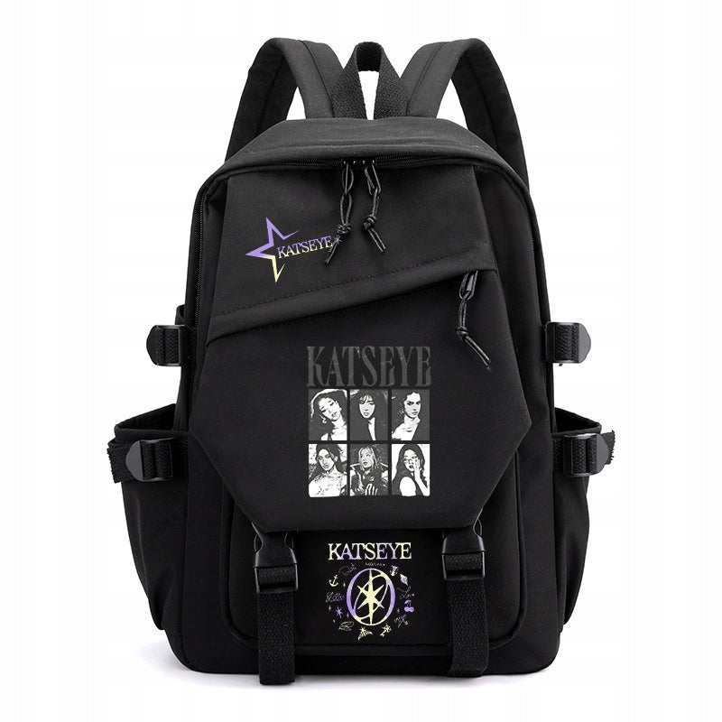 KATSEYE SCHOOL BACKPACK YOUTH SATCHEL ROOMY FOR GIRLS Brand no brand