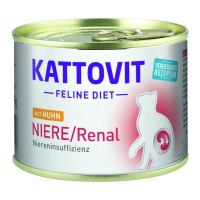 KATTOVIT NIERE RENAL cat can chicken 185g
