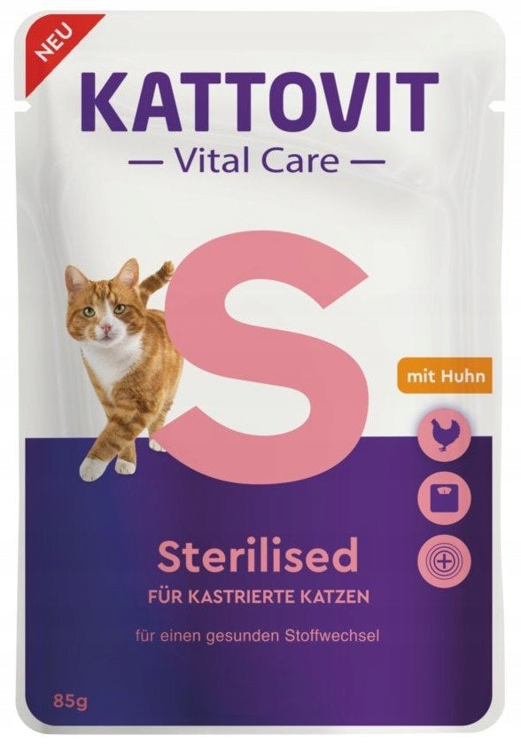 KATTOVIT VITAL CARE STERILISED 85g Wet cat food for sterilized cats