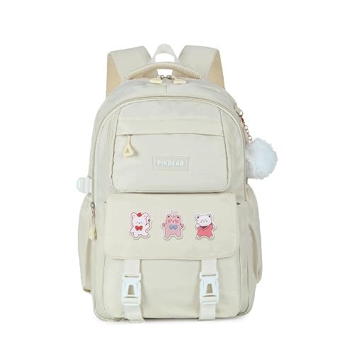 KAWAII SCHOOL BACKPACK FOR GIRLS WATERPROOF FABRIC WITH PINS Brand no brand