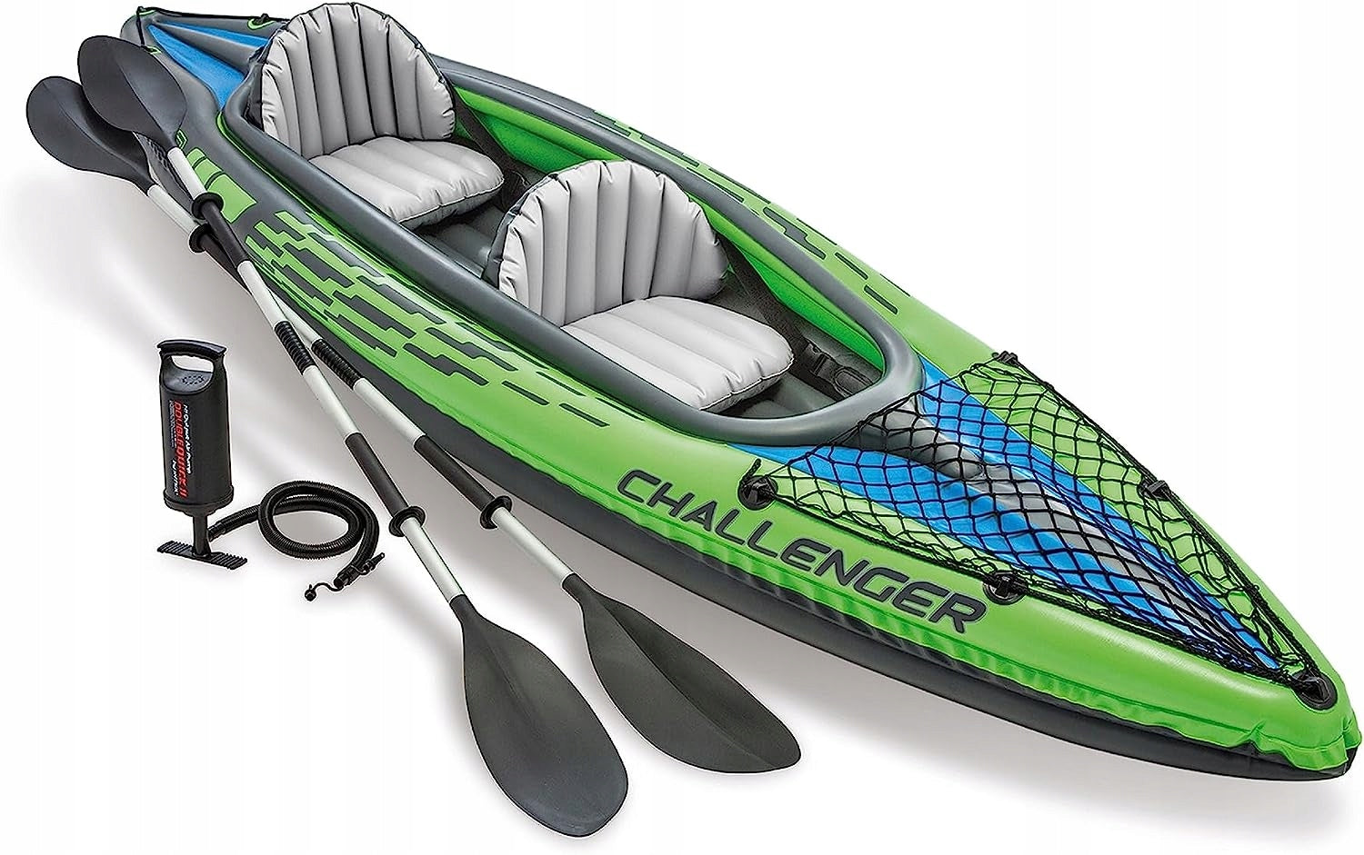 KAYAK CHALLENGER K2 INTEX 2OS PUMP+OARS 68306