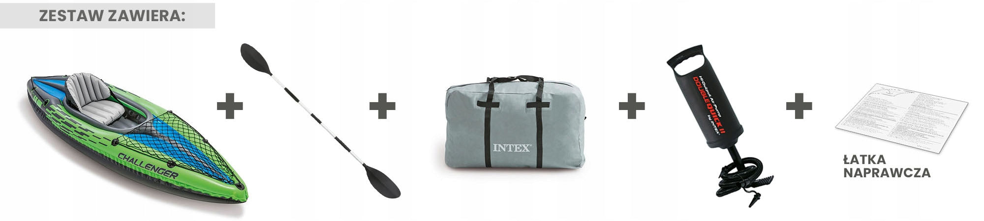 KAYAK CHALLENGER PADDLE PUMP INTEX 68305 Brand Intex