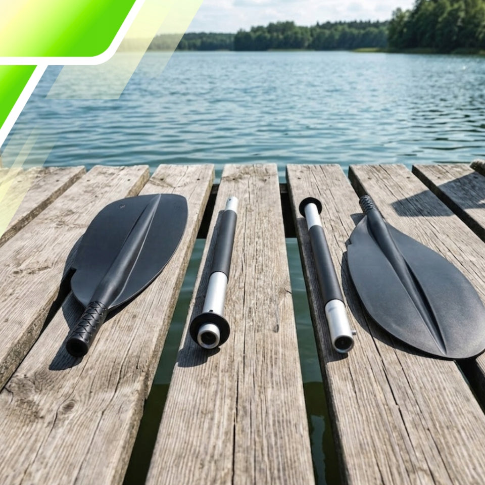 KAYAK PADDLE FOR BOARD SUP PONTOON FOLDING ALUMINUM LIGHT STRONG 221CM Length 221 cm