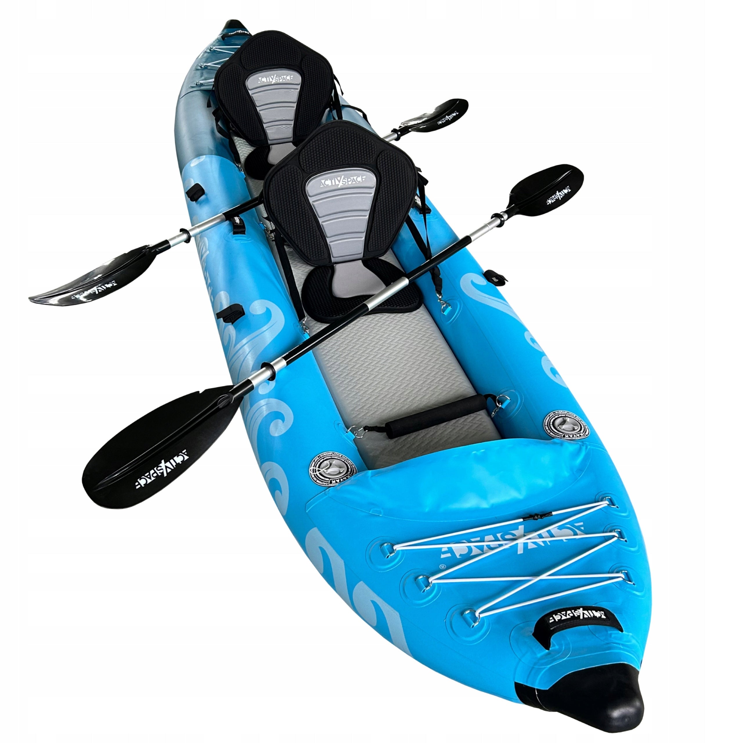 KAYAK PUMPED INFLATABLE TOURIST 385CM DOUBLE 200KG SET EAN (GTIN) 5904183606606