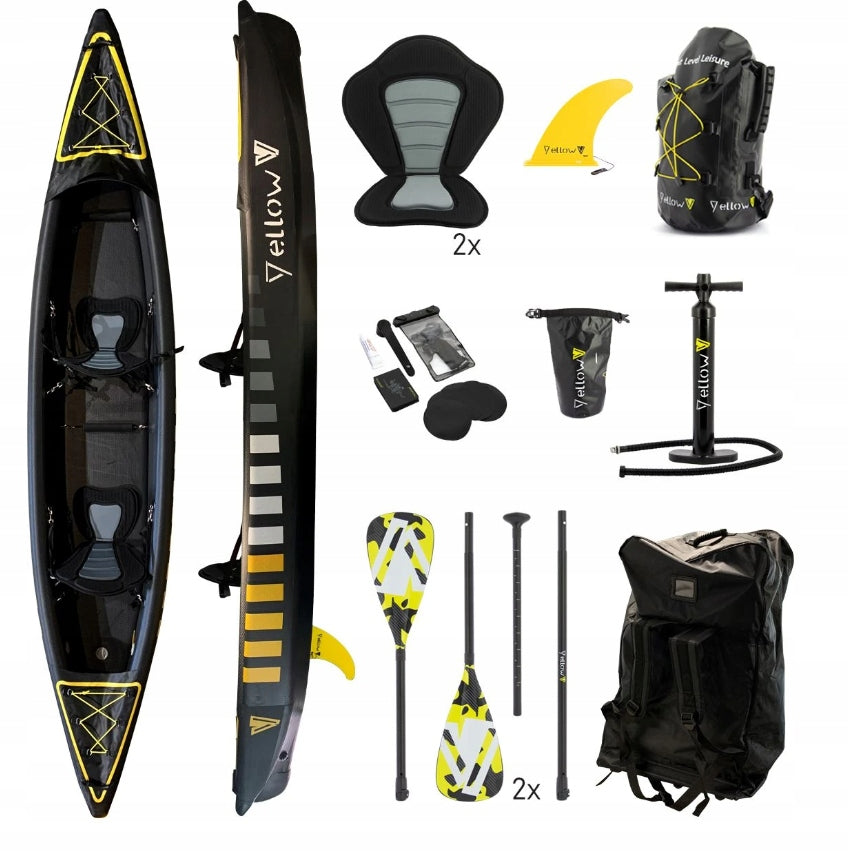 KAYAK – pneumatic BRAZOS 2 YellowV – 2 seater (black) Manufacturer code BRAZOS 2