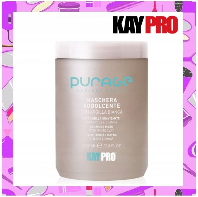 Beruhigende Kopfhautmaske mit weißer Tonerde Kaypro Purage, 500 ml