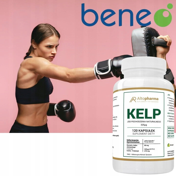 KELP NATURAL IODINE + PREBIOTIC THYROID ENERGY Alto Pharma 120 veg kaps. Expiration date at least six months from the date of purchase