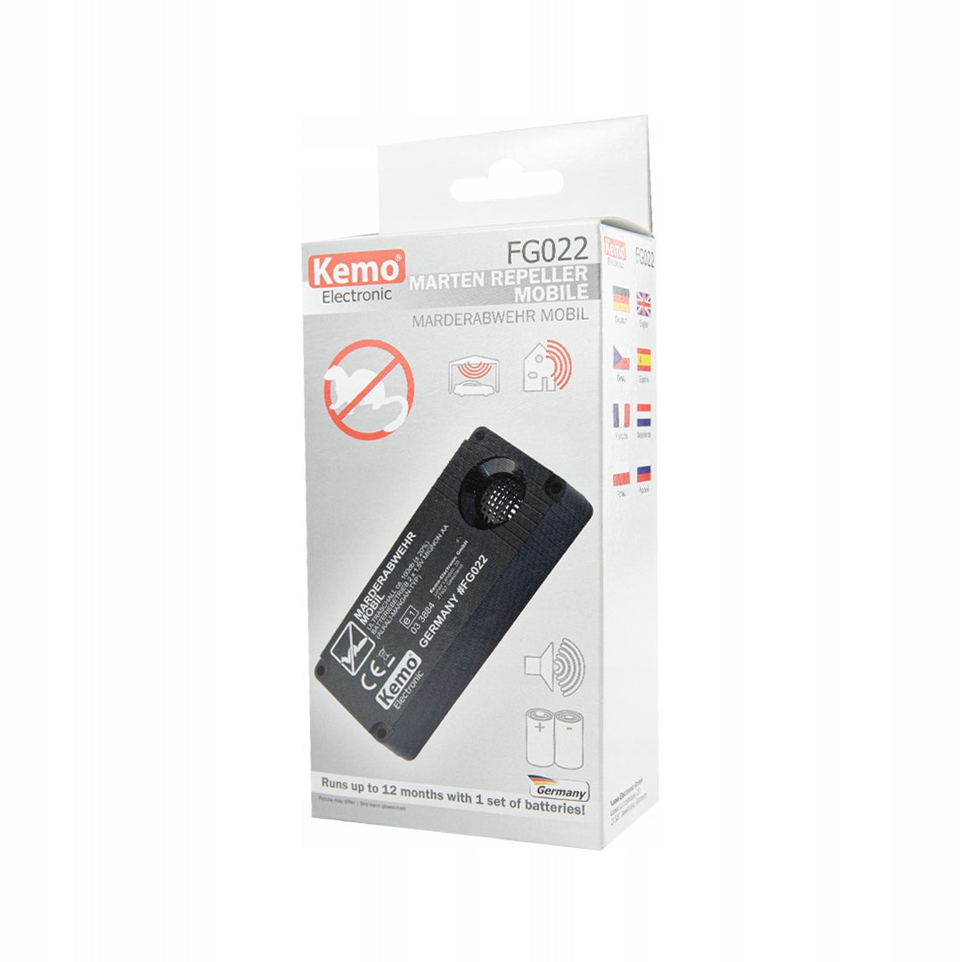 KEMO FG022 Battery Rodent Repellent KUN 2x1,5V AA Battery Ultrasound Manufacturer code FG022