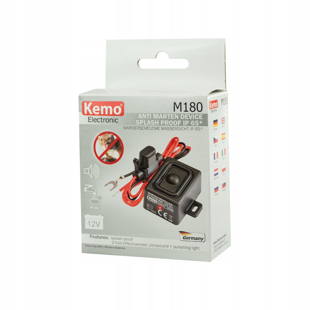 KEMO M180 kun repellent 12V IP 65 ultrasound WATERPROOF German Manufacturer code M180