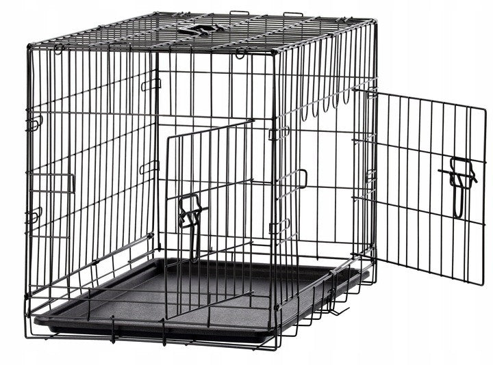 KENNEL CAGE FOR DOG 76X45X51,5CM PET9661 Trade name Klatka kennelowa kojec transporter dla psa kota 76x45x51,5cm metalowa S