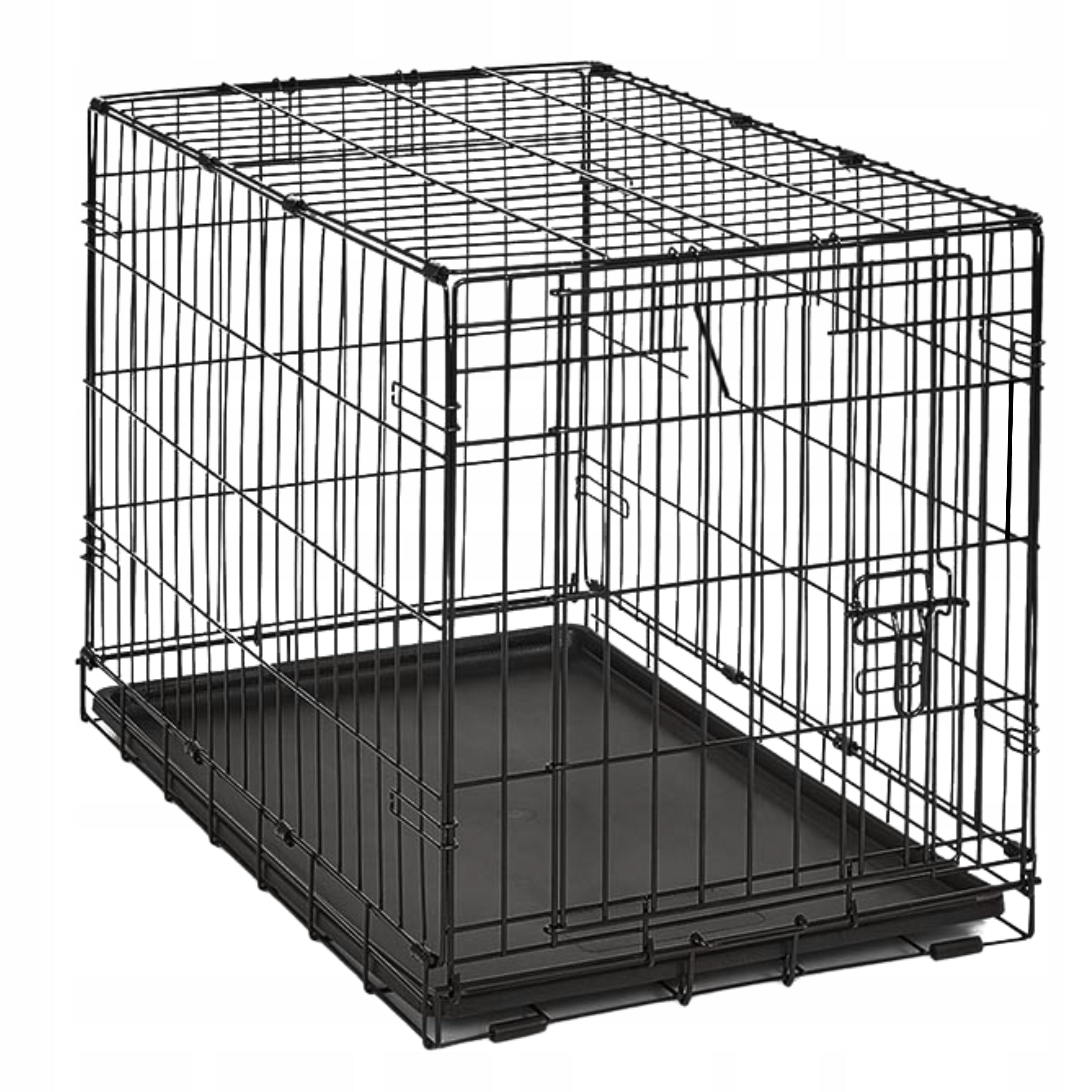 KENNEL CAGE TRANSPORTER CAT ANIMAL DOG ENCLOSURE SMALL BLACK 46CM Length 30 cm