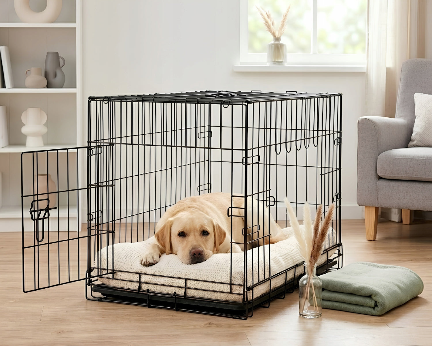 KENNEL DOG CAGE FOR CAR PLAYPEN CAT TRANSPORTER METAL Trade name Premium Wytrzymała Przenośna Możliwość złożenia z uchwytem