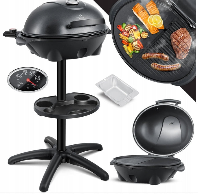 KESSER KSG-5987 Stylish Modern Electric Grill Powerful 2400W Black