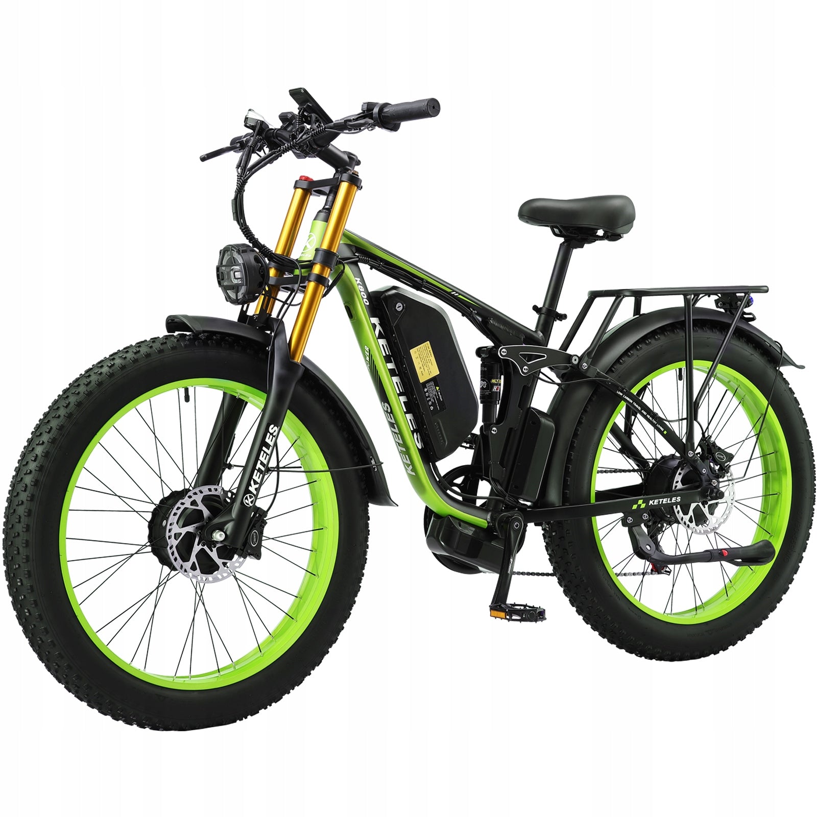 KETELES K800 Pro Rowery elektryczne fatbike 250W 48V26AH 85Nm*2 Dual motors