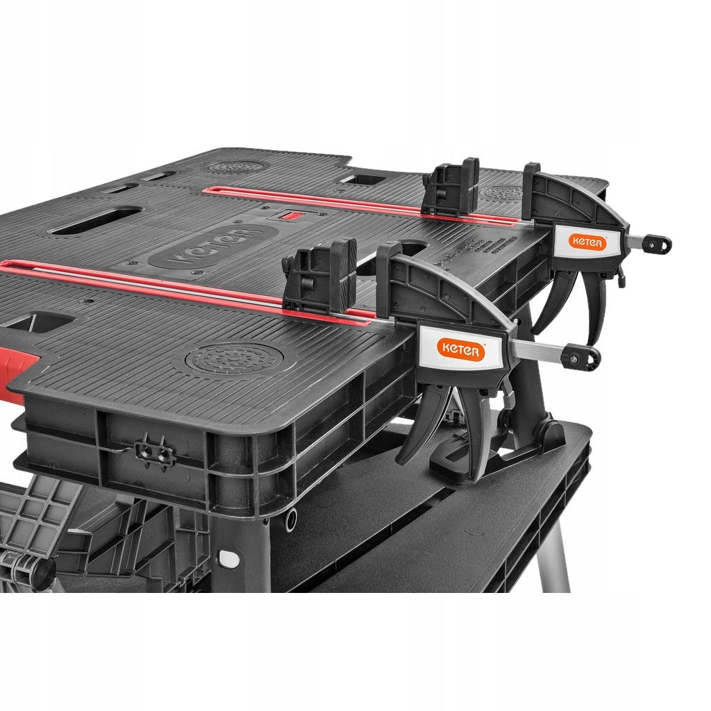 KETER FOLDING TABLE WORK TABLE BLACK workshop robots Brand Keter