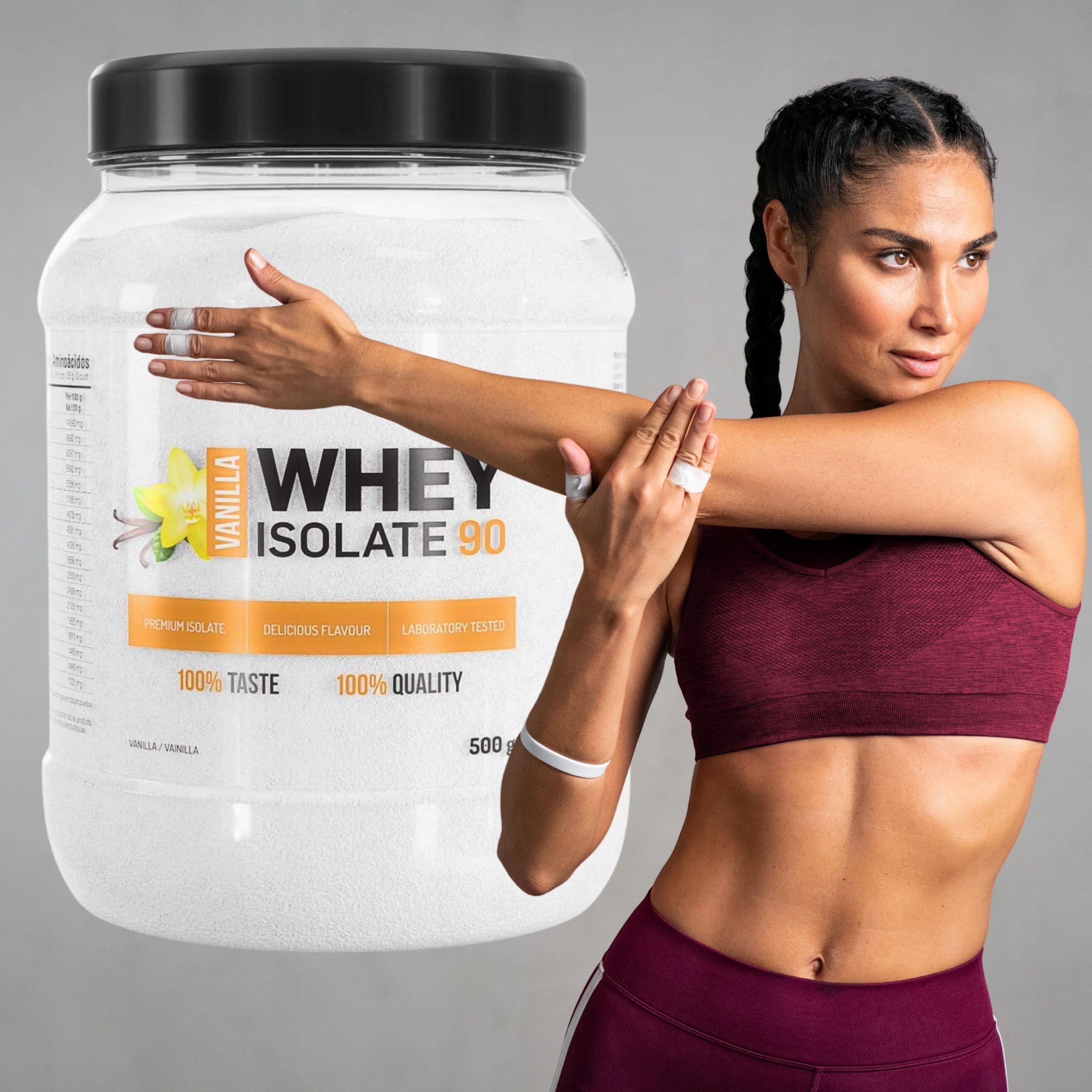 KETO PROTEIN without sugar and coals diet keto products light Strawberry Banana Packaging status original
