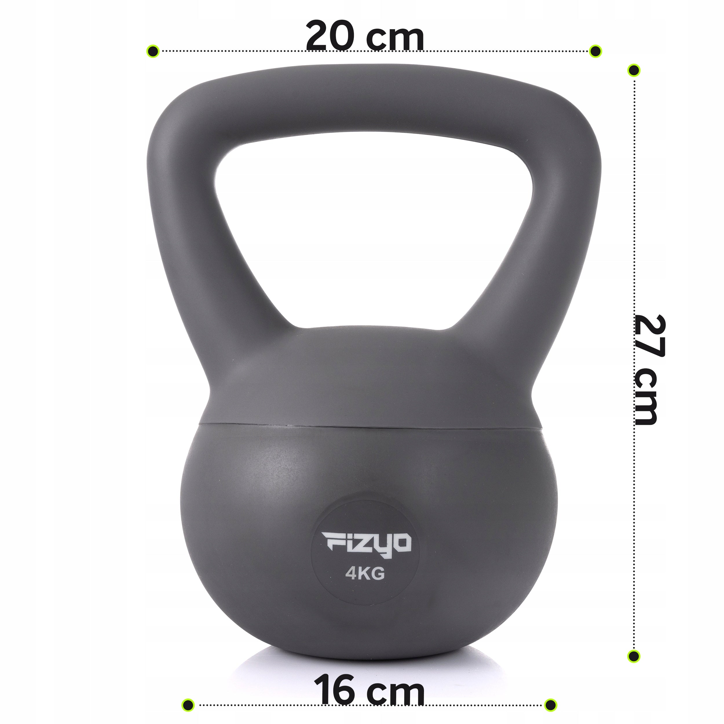 KETTLEBELL 4 kg SOFT KETTLE BALL DUMBBELL WEIGHT FITNESS DUMBBELL FIZYO Weight 4 kg