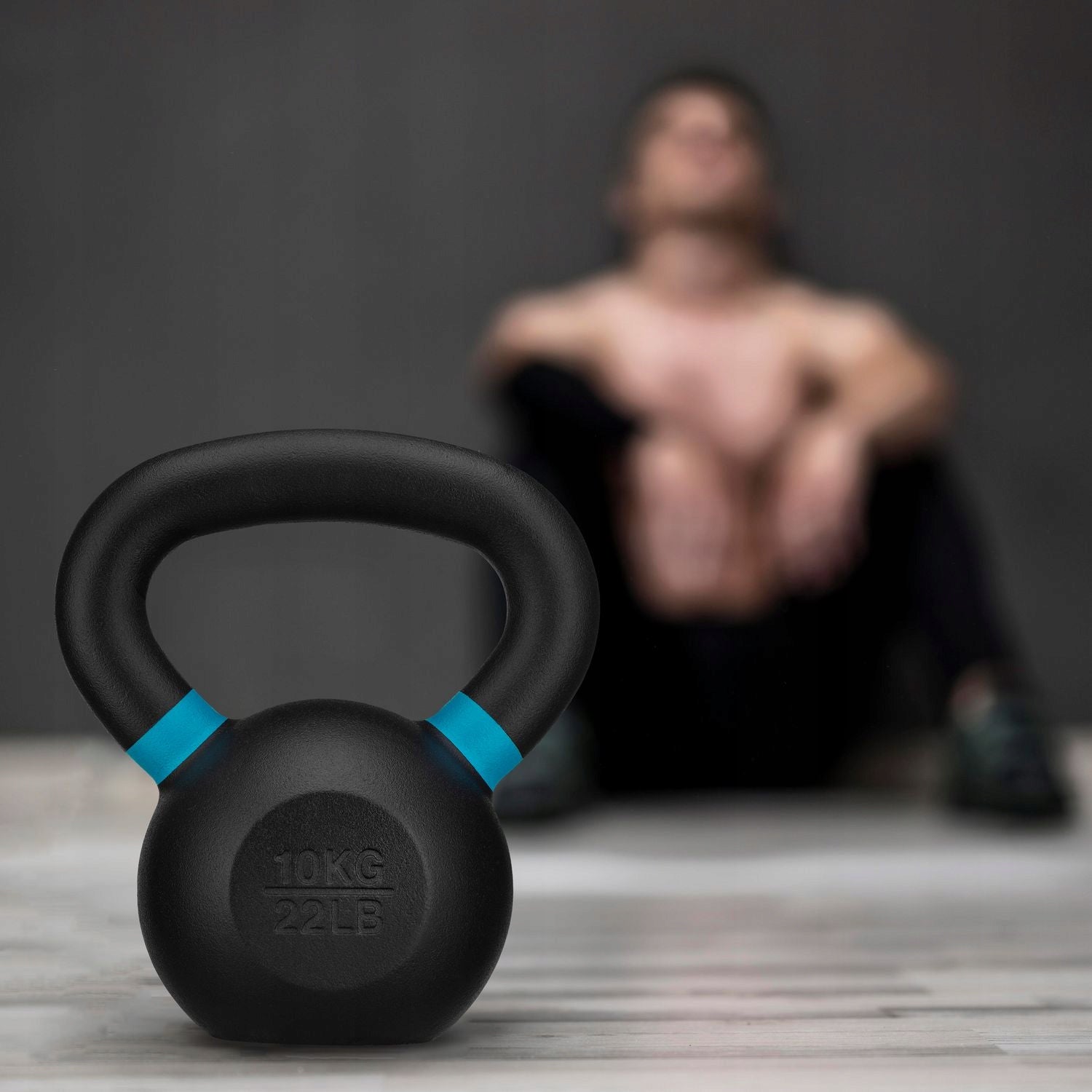 KETTLEBELL DUMBBELL CAST IRON FOR STRENGTH EXERCISES WEIGHT 10 KG GYMTEK Brand Gymtek
