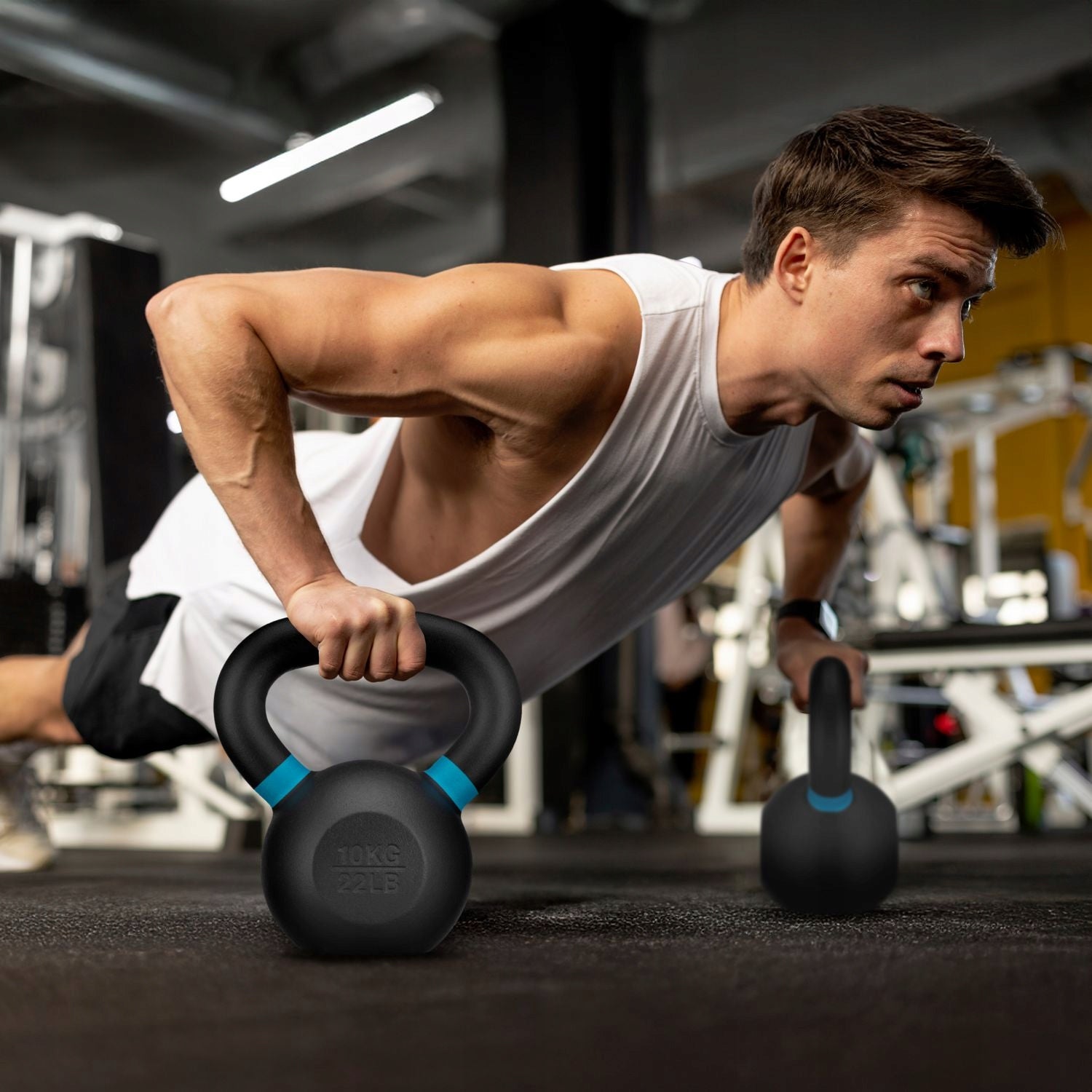 KETTLEBELL DUMBBELL CAST IRON FOR STRENGTH EXERCISES WEIGHT 10 KG GYMTEK Weight 10 kg