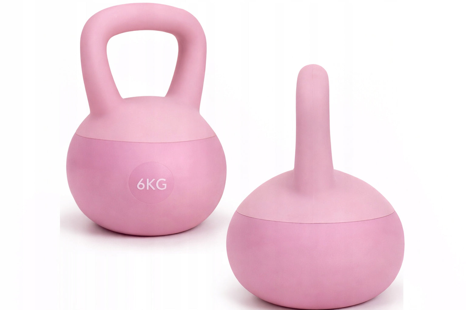 KETTLEBELL Training Ball Fitness Dumbbell Pink 6kg Rubberized Weight Brand no brand