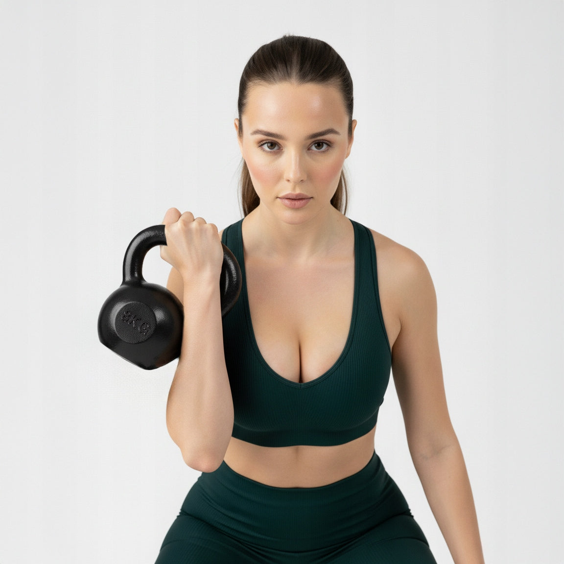 KETTLEBELL WEIGHT FOR EXERCISE KETTLE DUMBBELL CAST IRON FITNESS 8KG Packaging status original