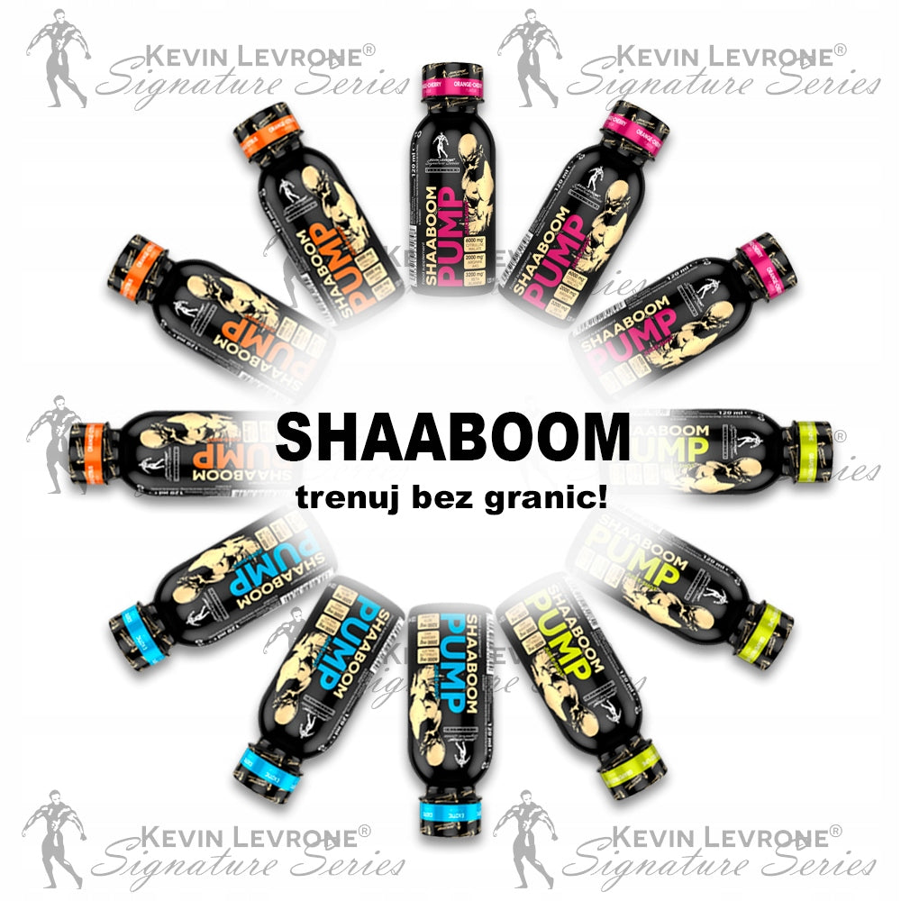 KEVIN LEVRONE SHAABOOM PUMP SHOT 12x120ml MIX SHOT PRE-WORKOUT CAFFEINE Packaging status original