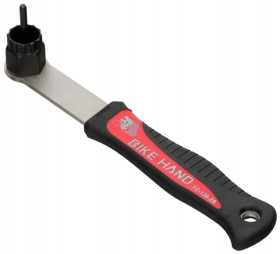 KEY FOR BICYCLE CASSETTE WITH PIN + BACIK FOR UNSCREWING BIKE HAND Model zestaw narzędzi