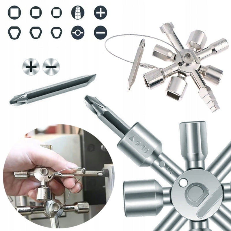 KEY FOR ELECTRICAL CABINET BOXES RADIATORS 10in1