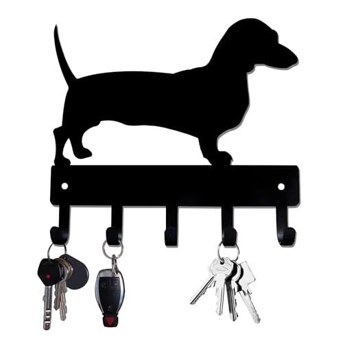 KEY HANGER METAL BLACK MINIMALIST FOR HALLWAY 5 HOOKS Brand no brand