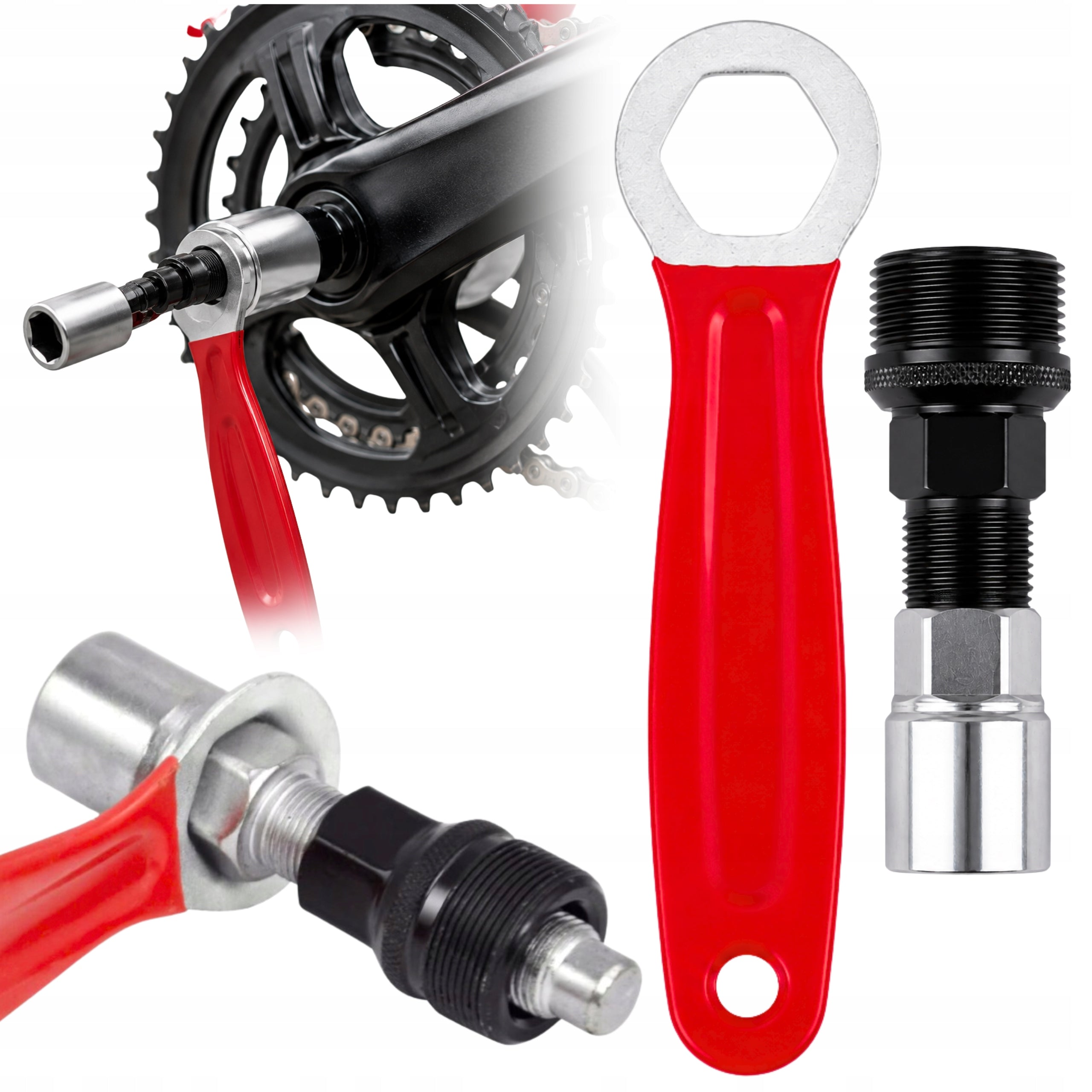 KEY PULLER FOR BICYCLE CRANK PULL-DOWN CRANKS WITH CRANE ON SQUARE N2