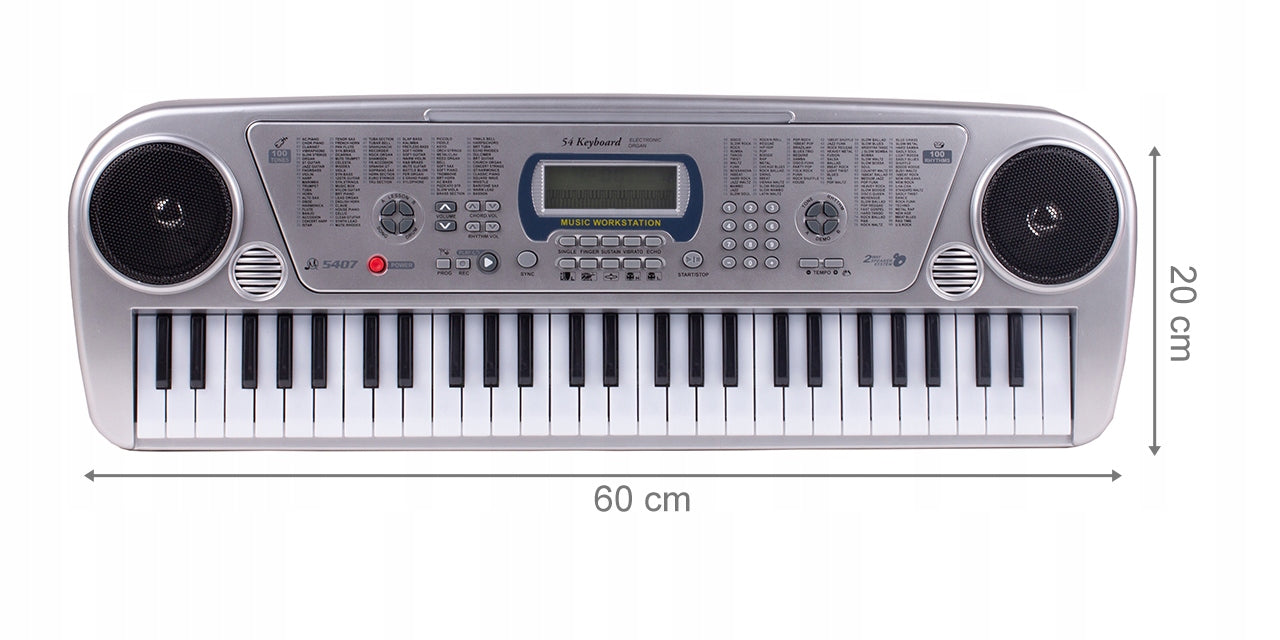 Vaikiškas pianinas su mikrofonu, MalPlay, 54 klavišai