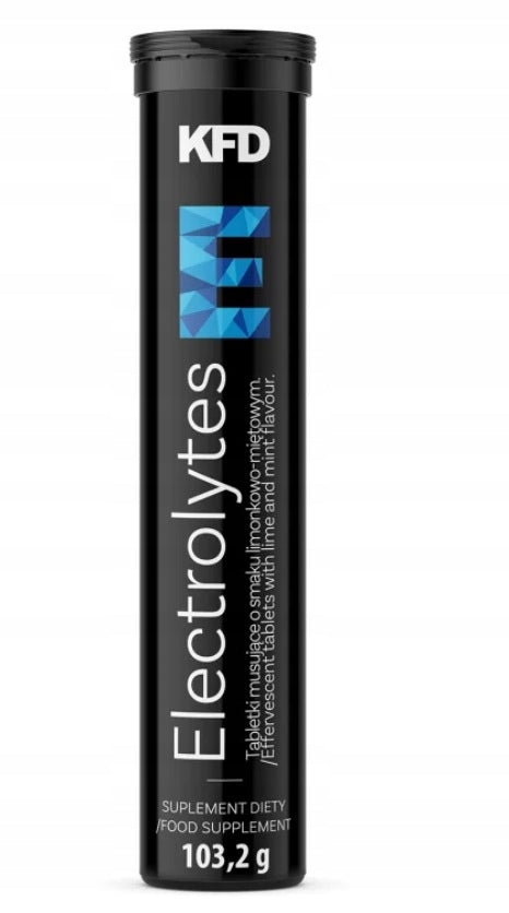 KFD Electrolytes - 24 lime flavoured effervescent tablets with mint