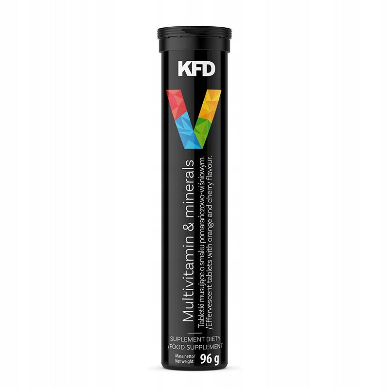 KFD Multivitamin and minerals 24 effervescent tablets flavour: orange-cherry