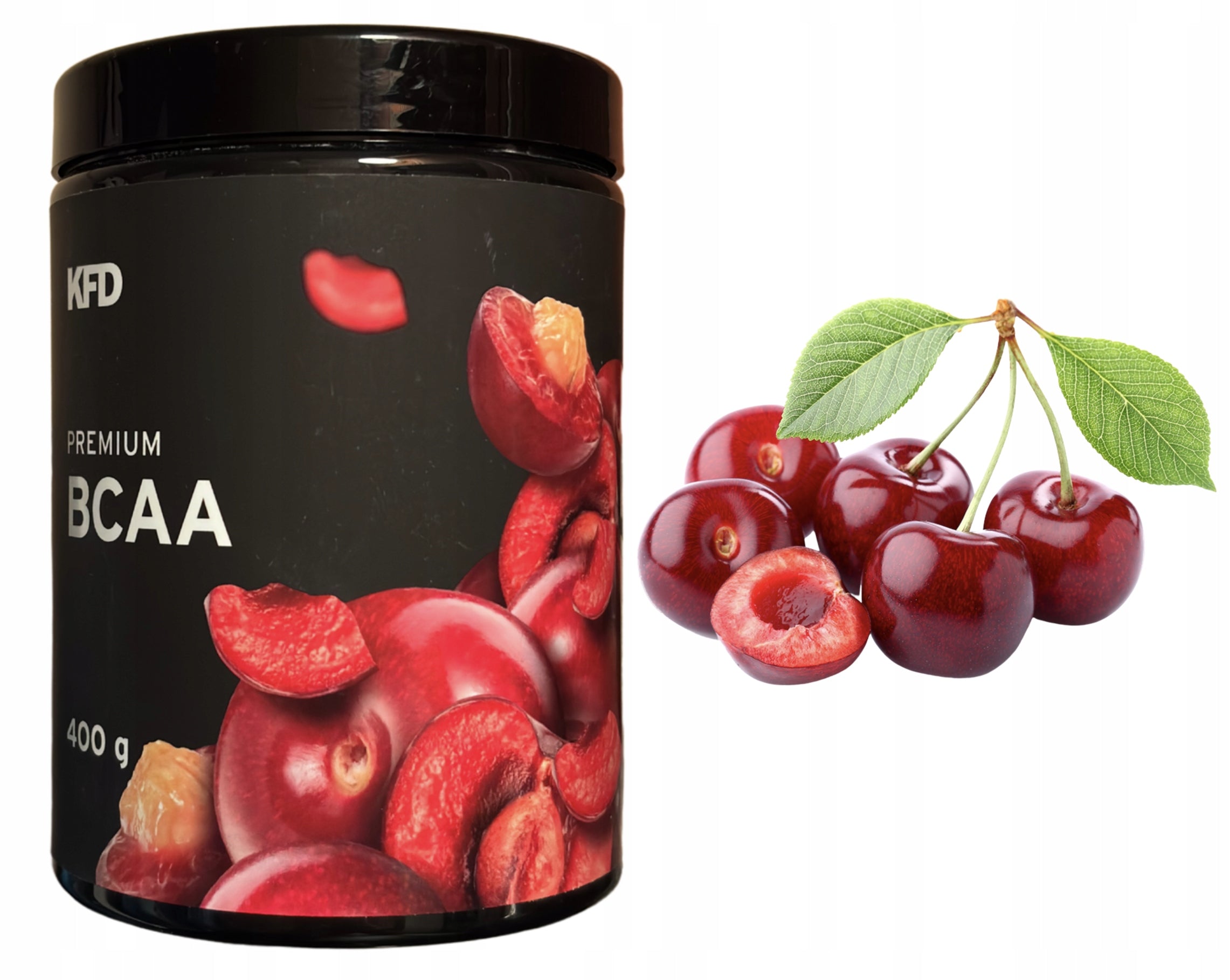 KFD Premium BCAA 2:1:1 400g cherry flavoured amino acids training 80 servings Expiration date at least six months from the date of purchase