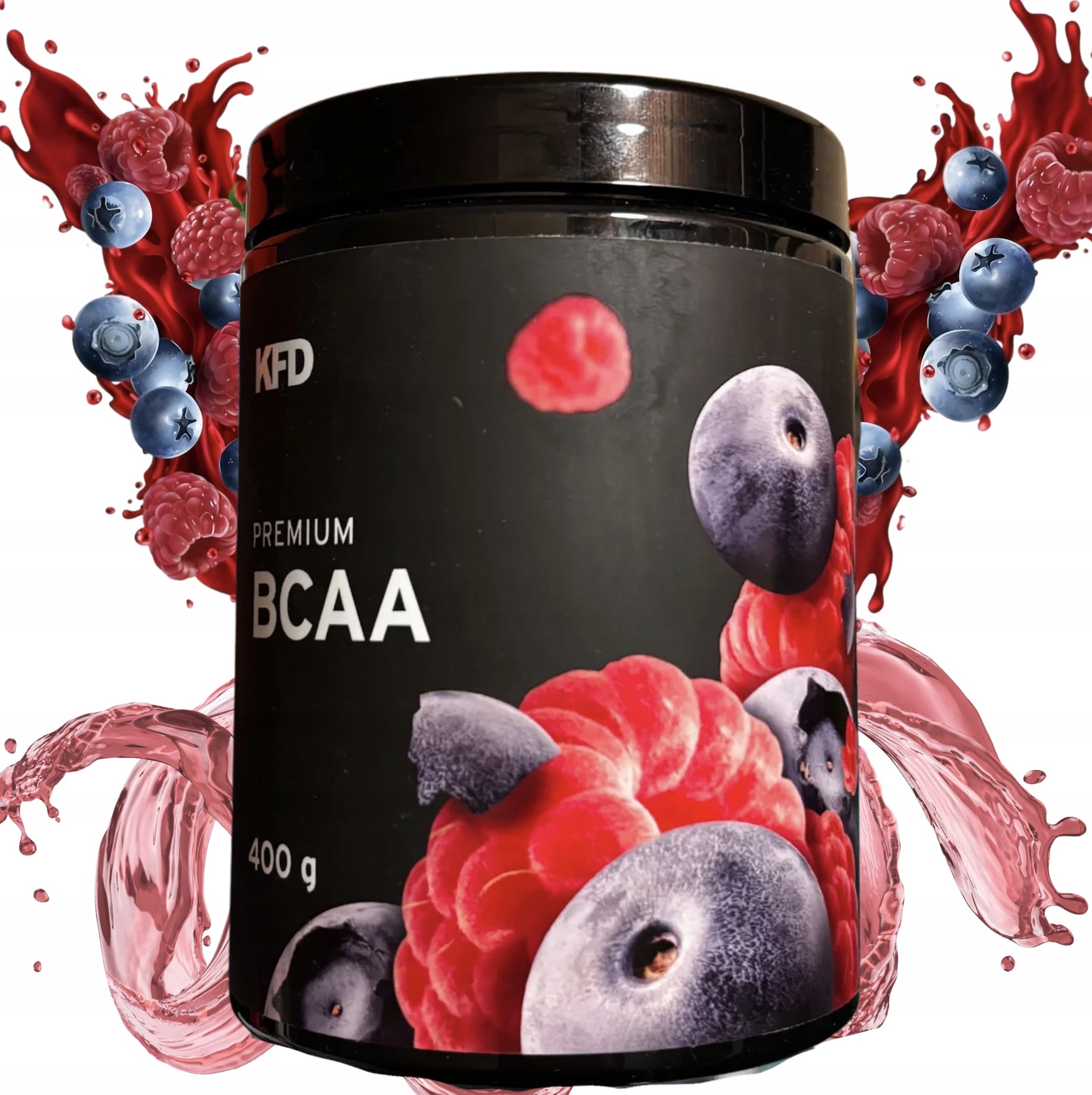KFD Premium BCAA 2:1:1 400g raspberry berry amino acids regeneration 80 servings Packaging status original
