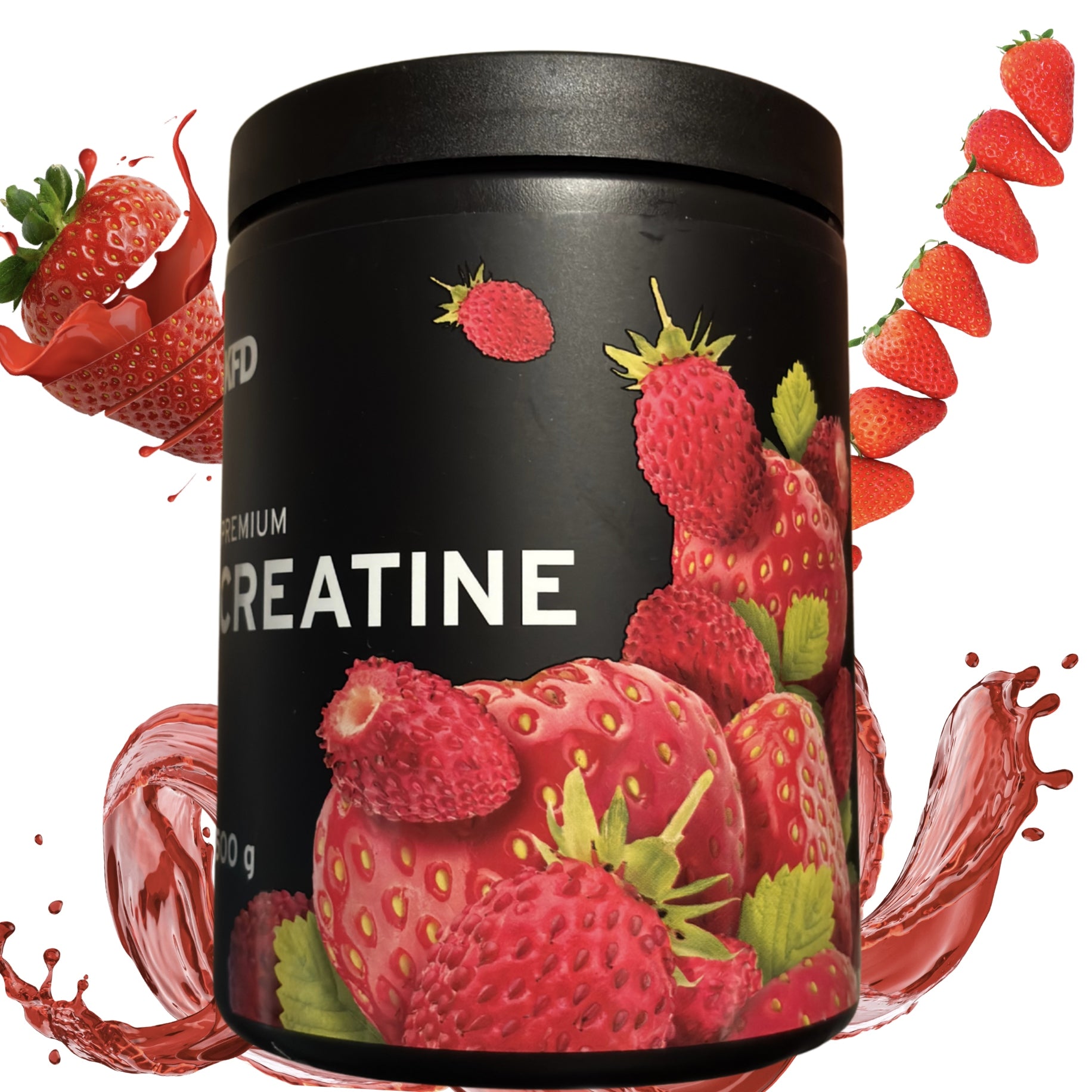 KFD Premium Creatine 500g strawberry creatine monohydrate 100 servings Expiration date at least six months from the date of purchase