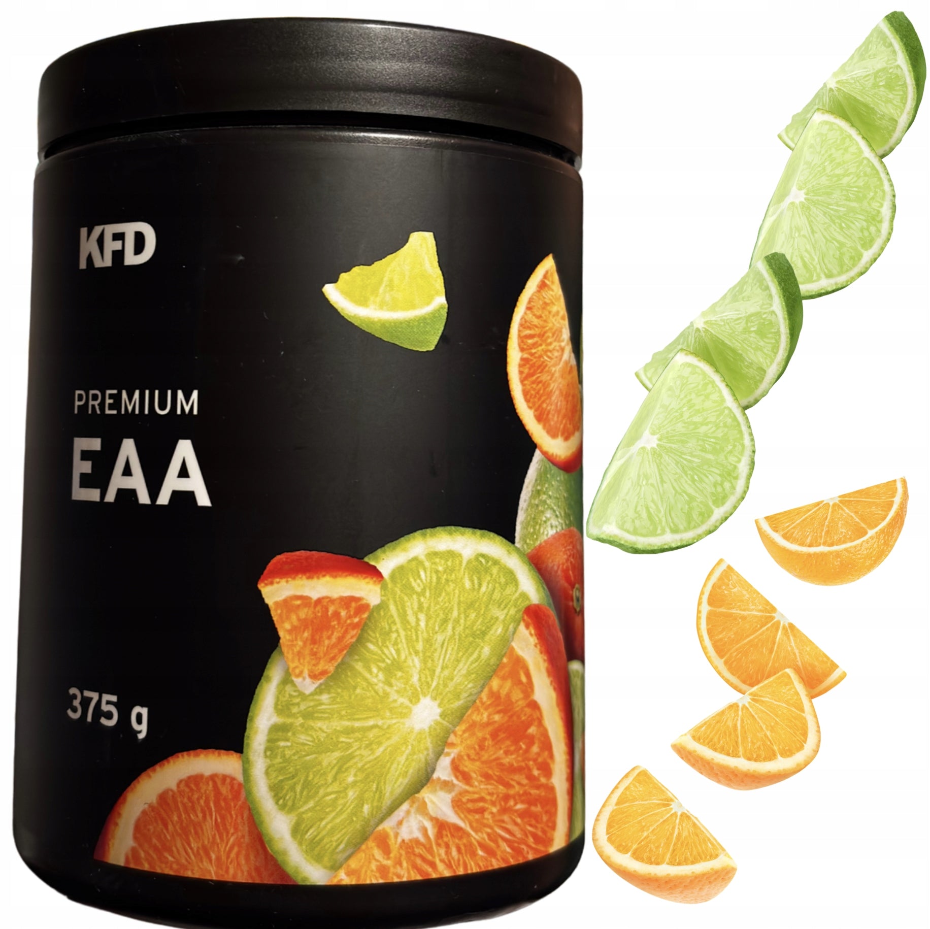 KFD Premium EAA 375g lime orange amino acids regeneration 37 servings Packaging status original