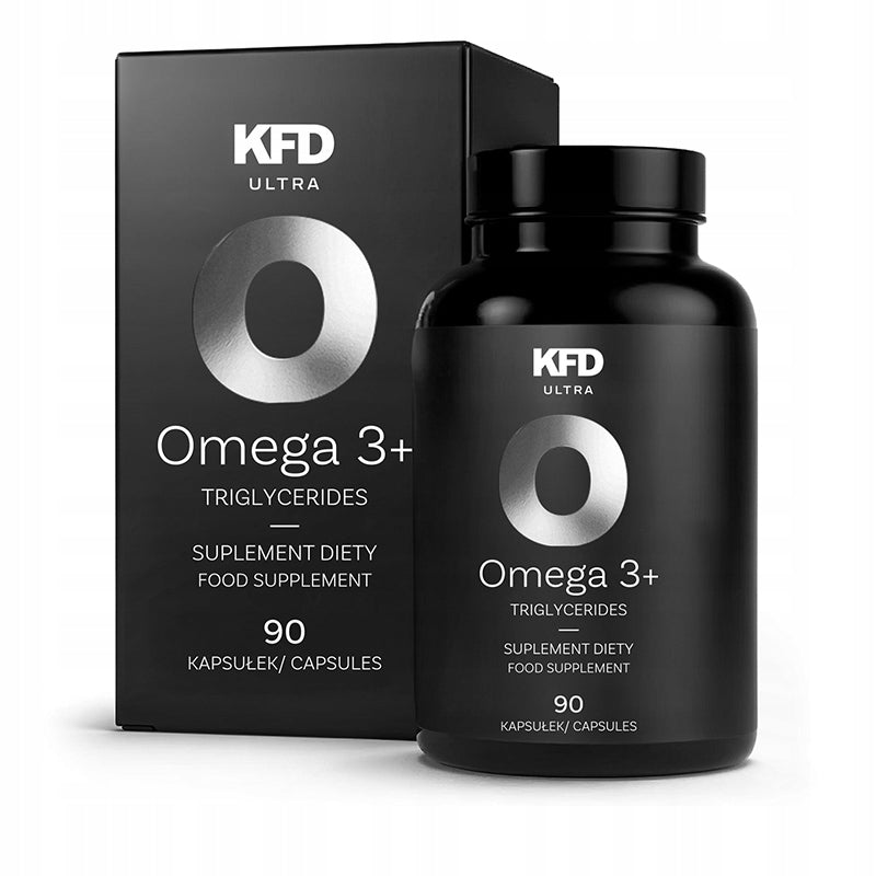 KFD ULTRA OMEGA 3+ 90 caps. TRIGLYCERIDES: 330 EPA + 220 DHA + VITAMIN E