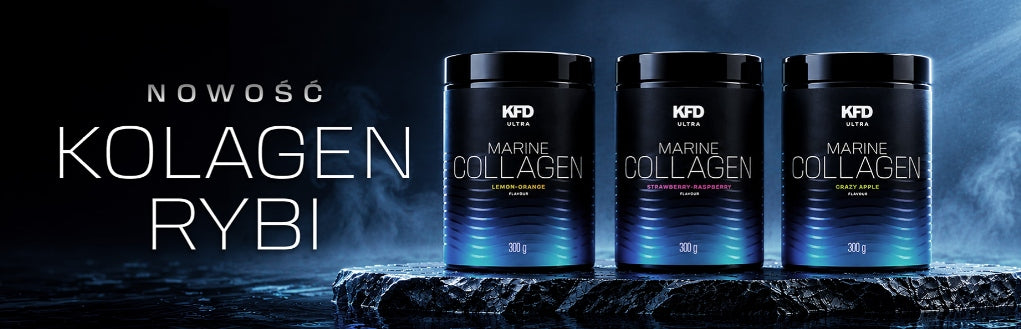 KFD Ultra Marine Collagen STRAWBERRY-RASPBERRY 300g Fish Collagen Hydrolyzed Brand KFD