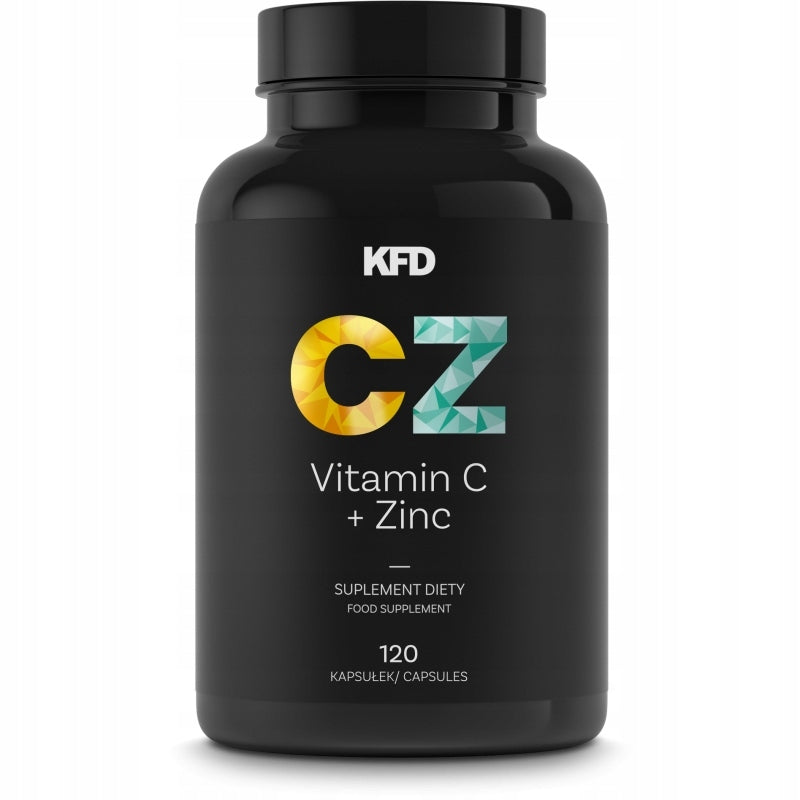 KFD VITAMIN C + ZINC Vitamin C 1000 mg Zinc Dietary Supplement 120 Capsules