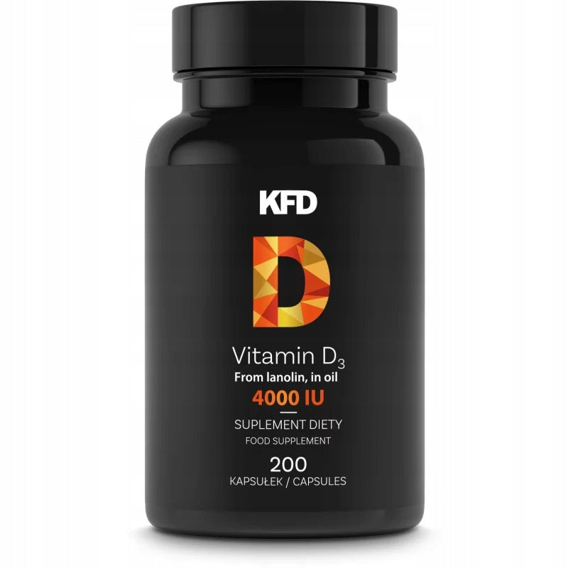 KFD Vitamin D3 4000 IU 200 caps. (200 servings)