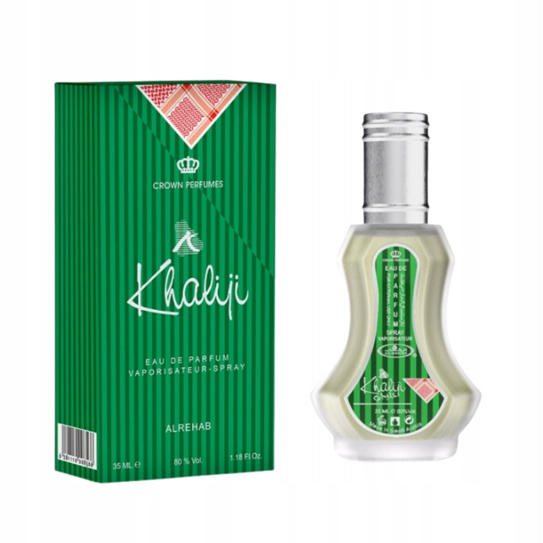 KHALIJI WOMEN'S PERUMED WATER ORIENTAL SPICES CITRUS 35 ml AL REHAB Packaging status original