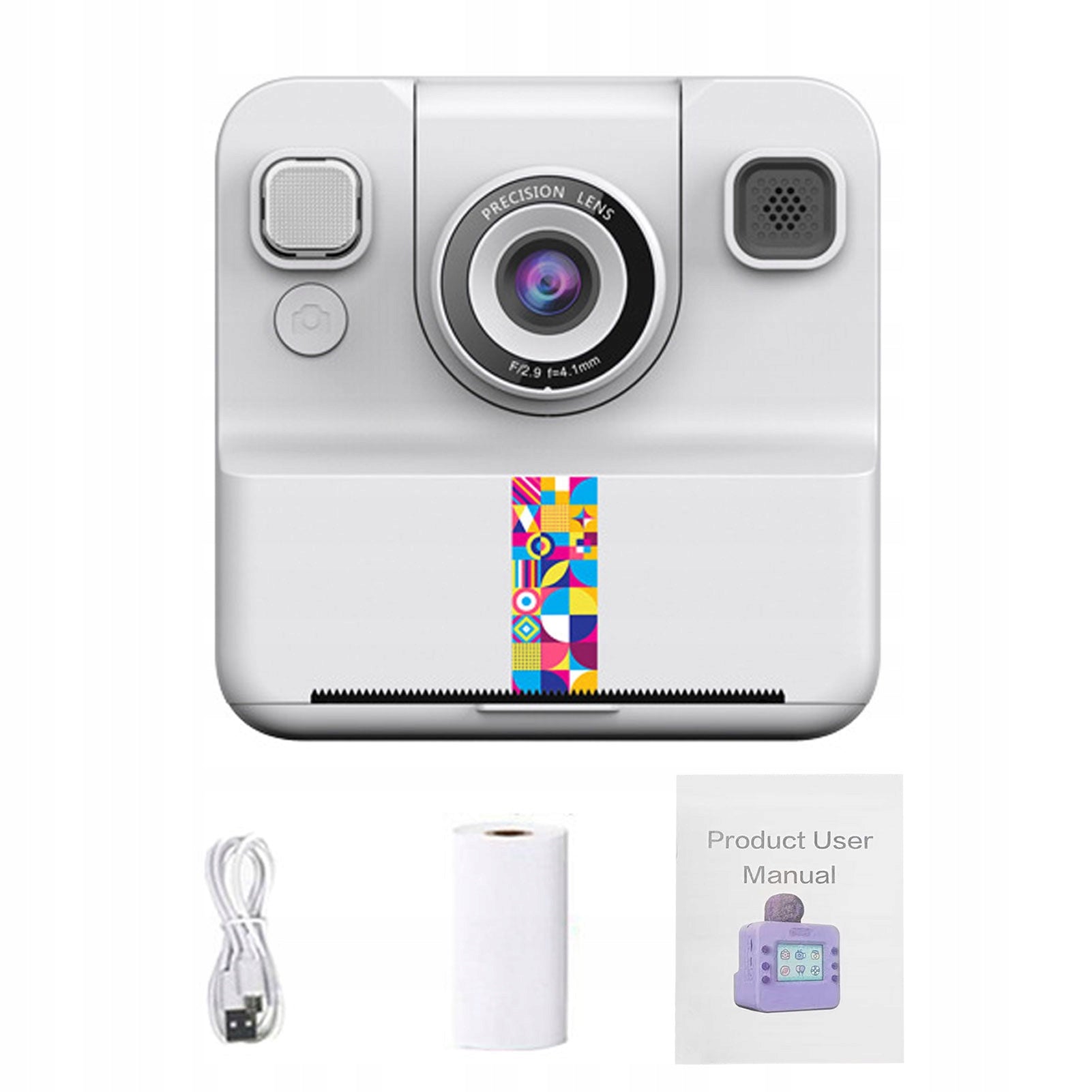 KIDS CAMERA DIGITAL INSTANT WITH 2.4 INCH PRINTER