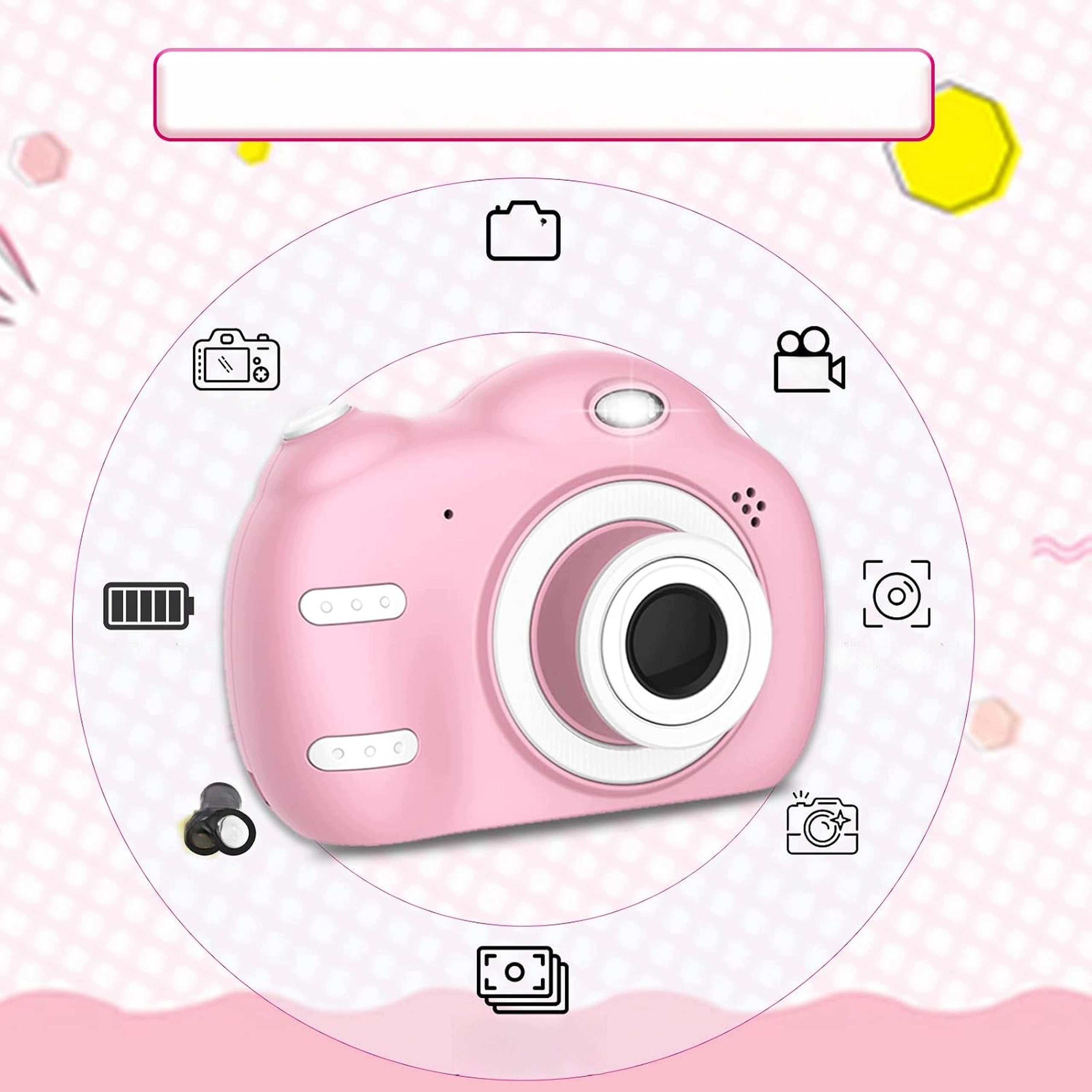 KIDS DIGITAL CAMERA SUPBRO WITH IPS SCREEN 2,4" HD 1080P CAMERA 32GB Packaging status original