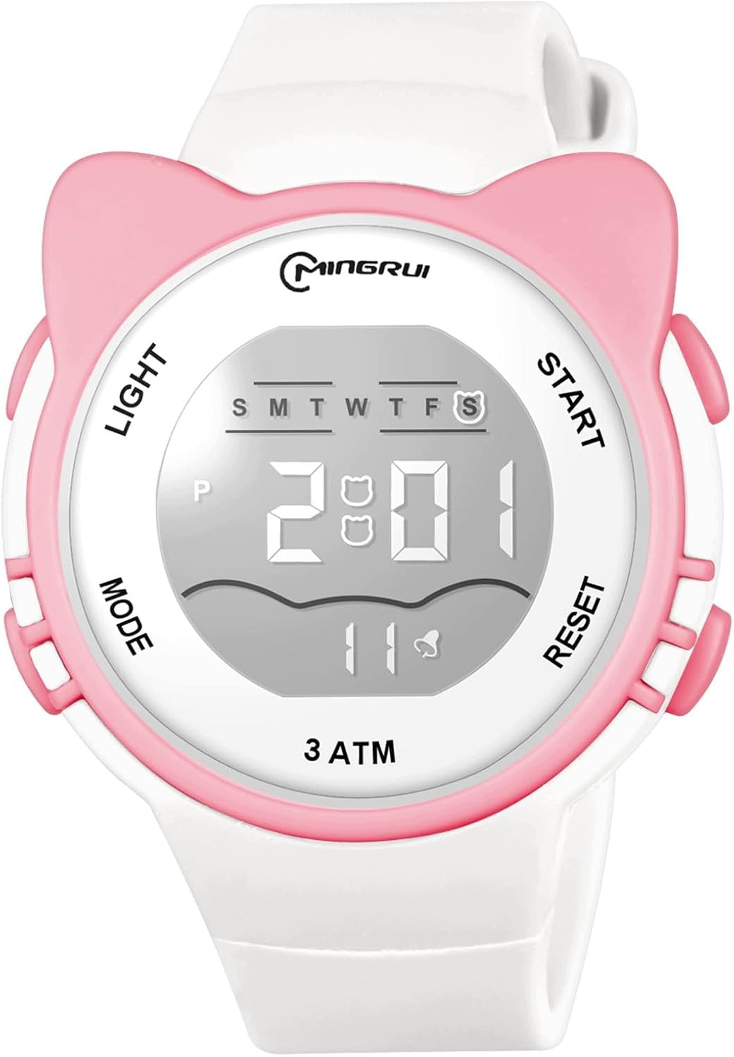 KIDS DIGITAL WATCH WATERPROOF SPORTS LED ALARM CLOCK